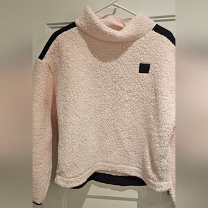 Under Armour Pink Fleece Pullover with Black Accents